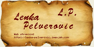 Lenka Pelverović vizit kartica